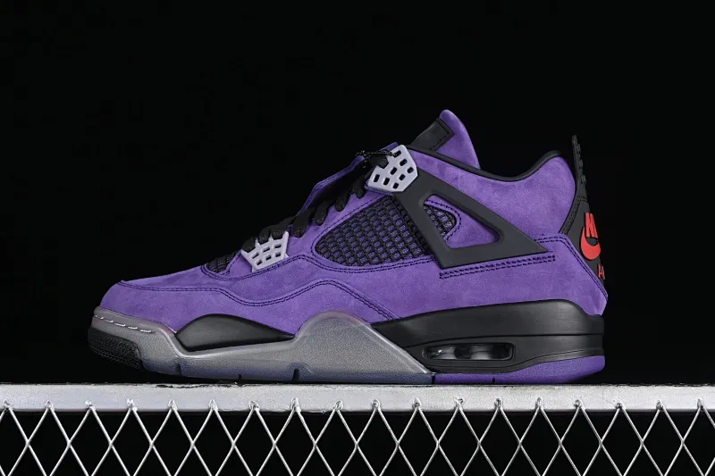 All categories Air Jordan Jordan series basketball shoes Air Jordan 4 GX foreign trade version Air Jordan 4 Retro AJ4 Joe 4 suede purple 766296
